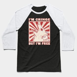 I'm Cringe, But I'm Free - Possum Baseball T-Shirt